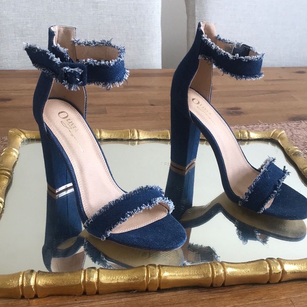 Gorgeous denim heels